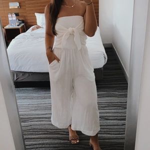 Strapless jumpsuit